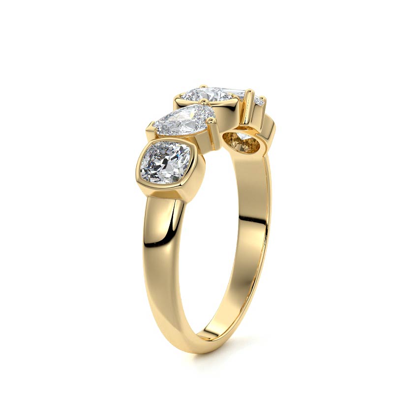Linnea  lab grown diamond wedding band product detail - Nura Lab NZ
