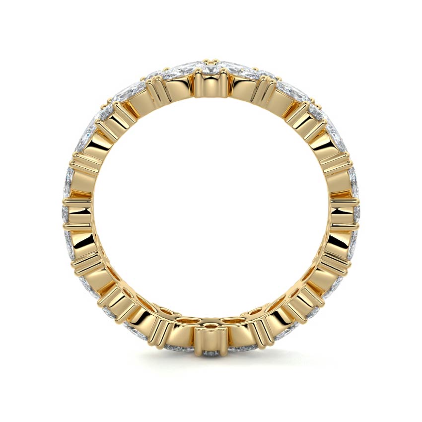 Kaia marquise lab grown diamond wedding band product detail - Nura Lab NZ