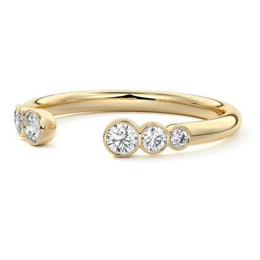 Iris  lab grown diamond wedding band product detail - Nura Lab NZ