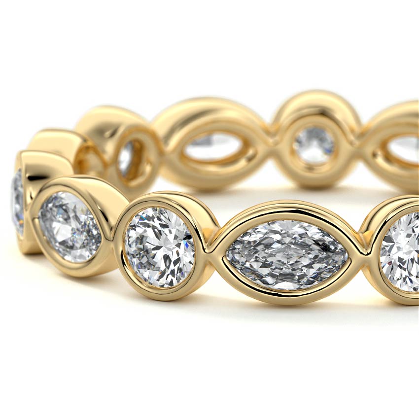 Georgia  lab grown diamond wedding band product detail - Nura Lab NZ