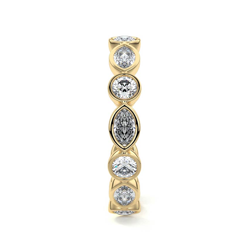 Georgia  lab grown diamond wedding band product detail - Nura Lab NZ