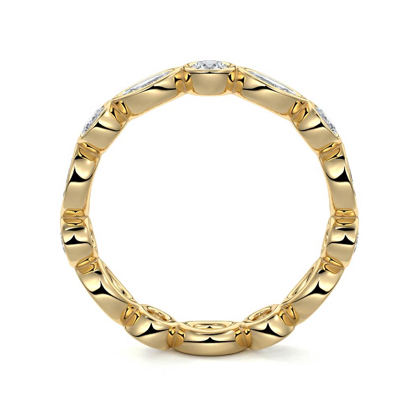 Georgia  lab grown diamond wedding band product detail - Nura Lab NZ