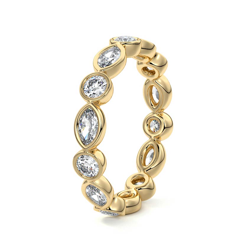 Georgia  lab grown diamond wedding band product detail - Nura Lab NZ