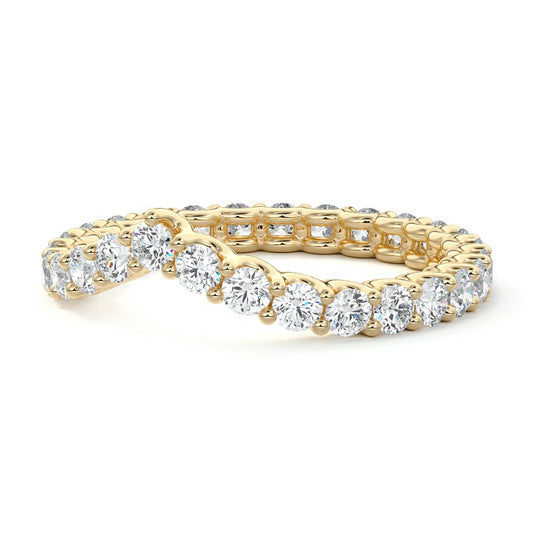 Cora  lab grown diamond wedding band product detail - Nura Lab NZ