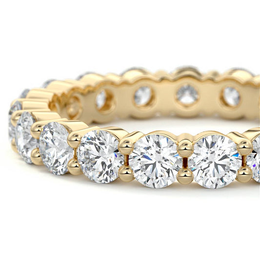 Cassandra round lab grown diamond wedding band product detail - Nura Lab NZ