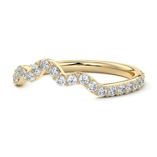 Carina  lab grown diamond wedding band product detail - Nura Lab NZ