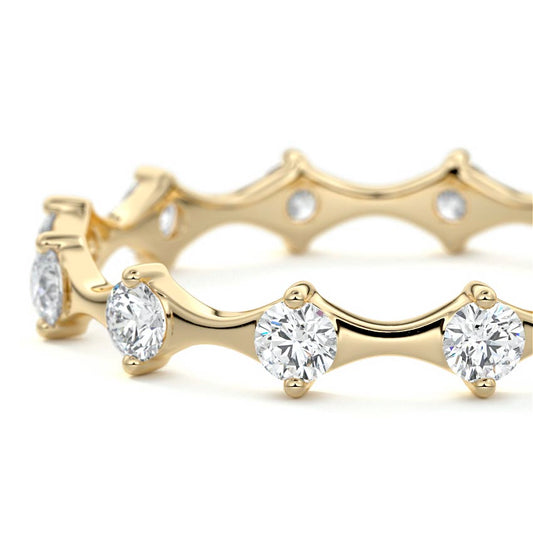 Brielle  lab grown diamond wedding band product detail - Nura Lab NZ