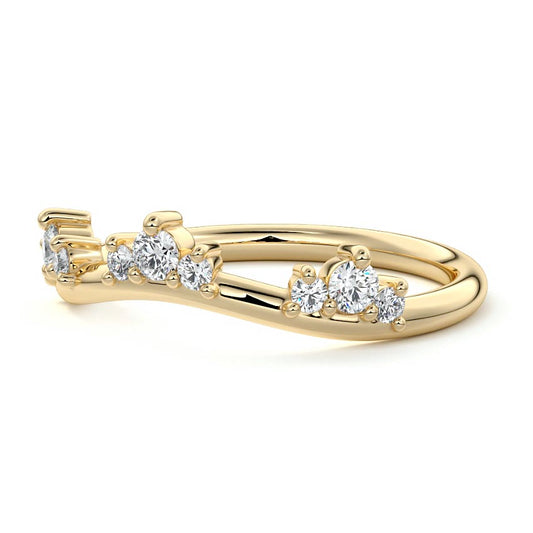 Anya  lab grown diamond wedding band product detail - Nura Lab NZ