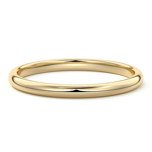Adele  lab grown diamond wedding band in yellow gold - Nura Lab NZ