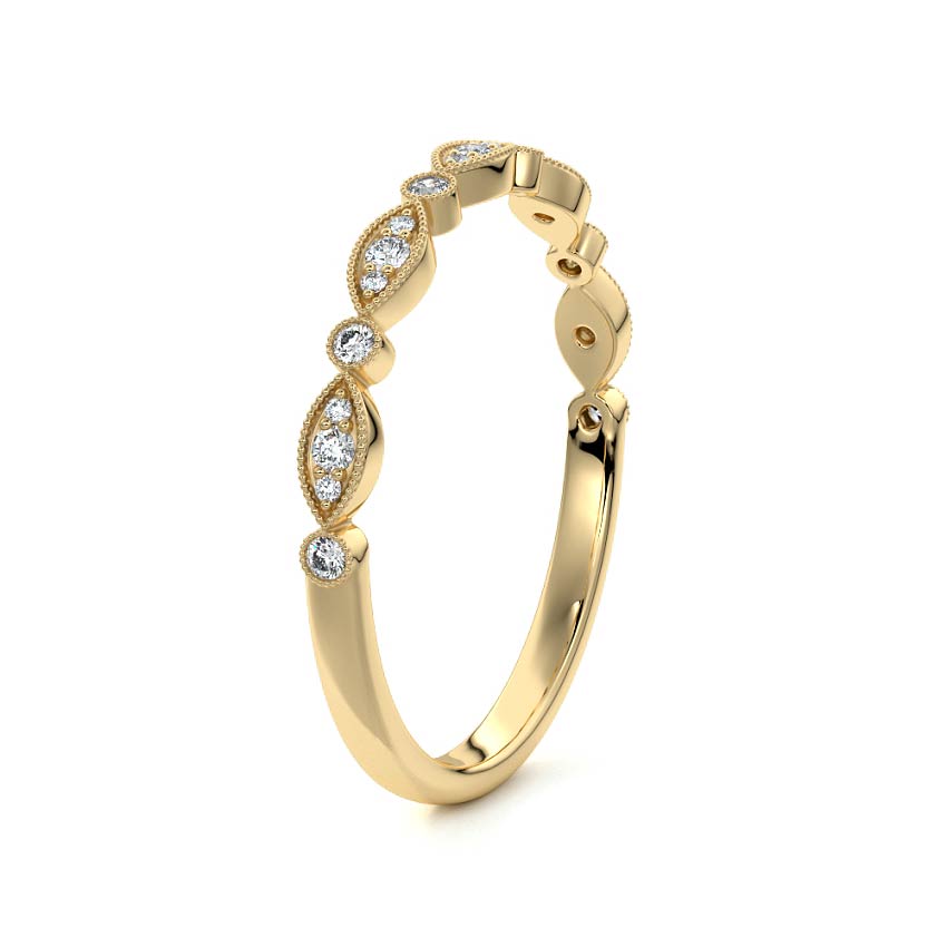 Zoe  lab grown diamond wedding band product detail - Nura Lab NZ
