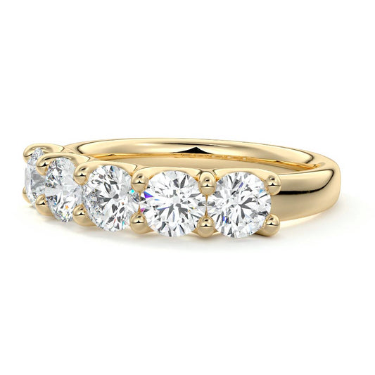 Victoria round lab grown diamond wedding band product detail - Nura Lab NZ