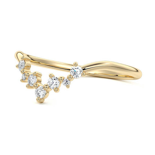 Vera  lab grown diamond wedding band product detail - Nura Lab NZ