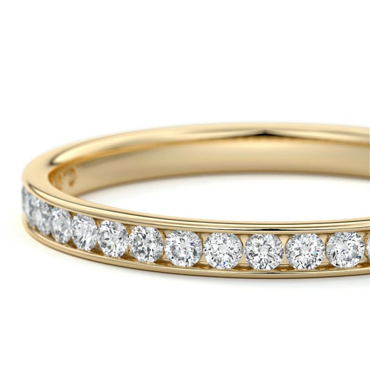 Valentina  lab grown diamond wedding band product detail - Nura Lab NZ