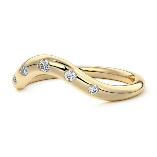 Sophie  lab grown diamond wedding band product detail - Nura Lab NZ