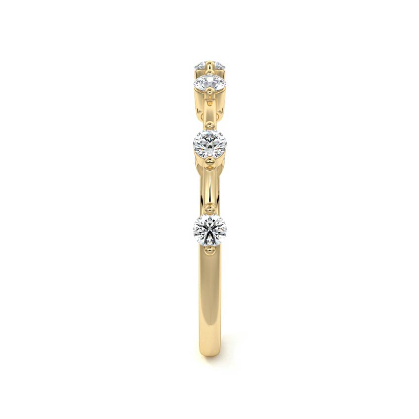 Siena round lab grown diamond wedding band product detail - Nura Lab NZ