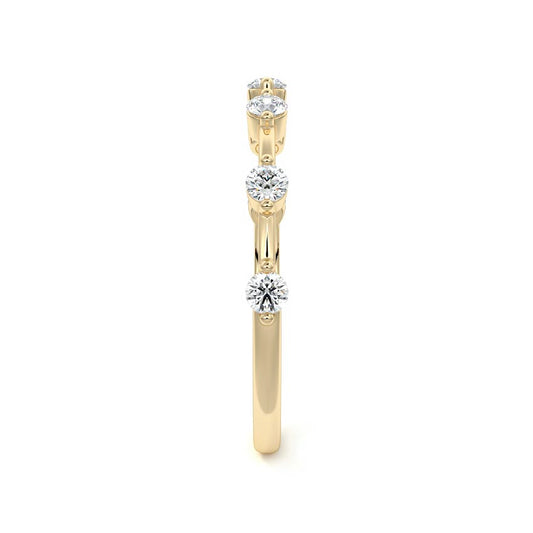 Siena round lab grown diamond wedding band product detail - Nura Lab NZ
