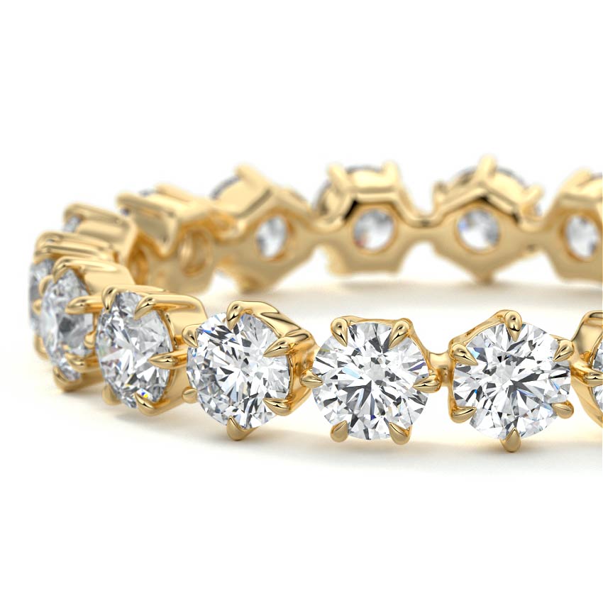 Naomi round lab grown diamond wedding band product detail - Nura Lab NZ