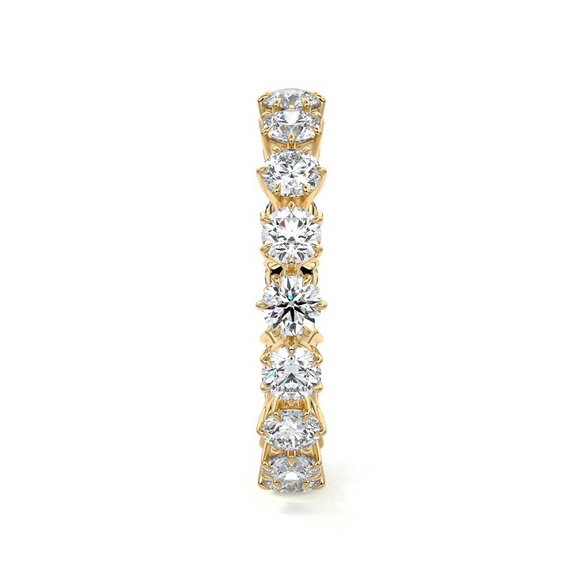 Naomi round lab grown diamond wedding band product detail - Nura Lab NZ