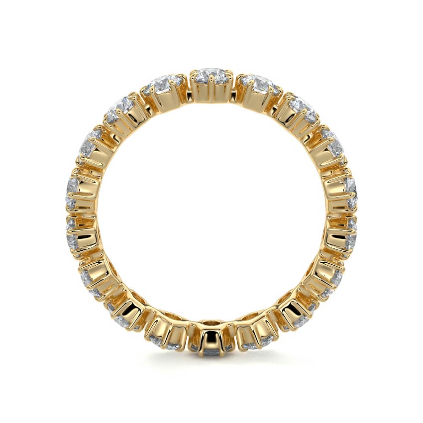 Naomi round lab grown diamond wedding band product detail - Nura Lab NZ