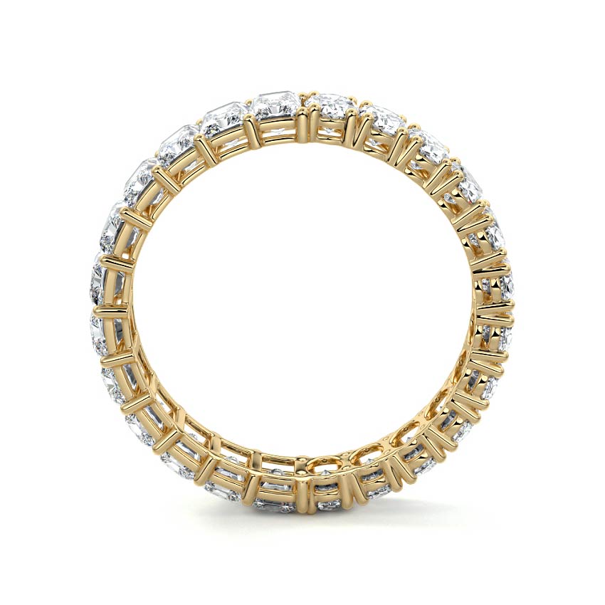 Nadine oval, radiant lab grown diamond wedding band product detail - Nura Lab NZ
