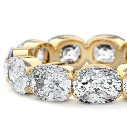 Matilda cushion lab grown diamond wedding band product detail - Nura Lab NZ