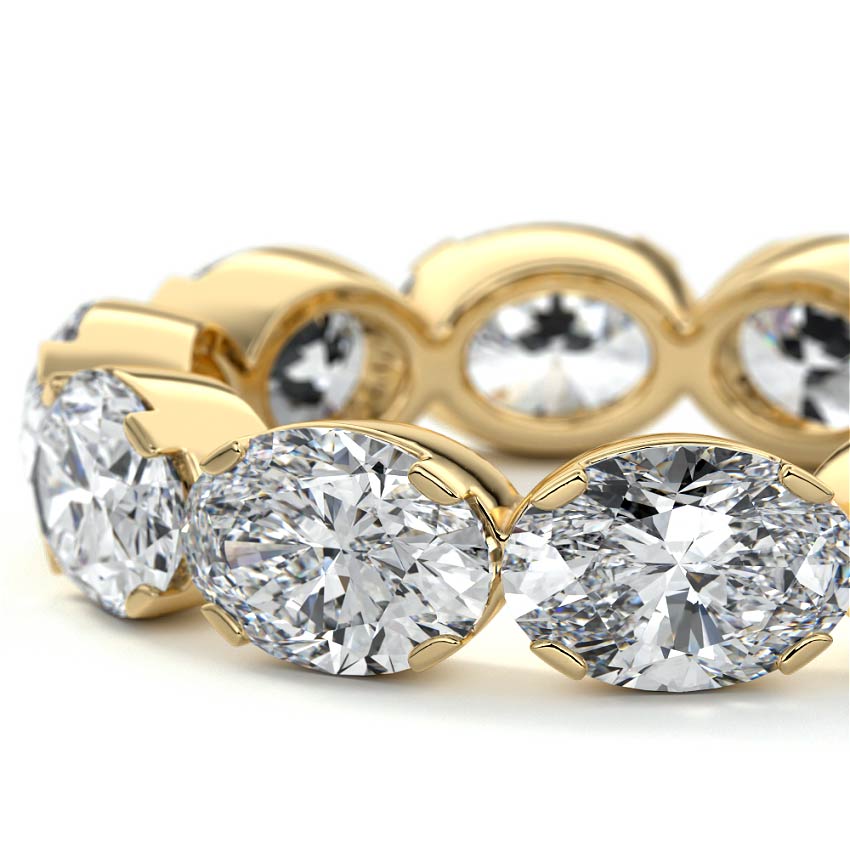 Margot oval lab grown diamond wedding band product detail - Nura Lab NZ