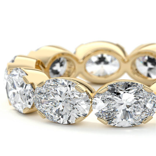 Margot oval lab grown diamond wedding band product detail - Nura Lab NZ