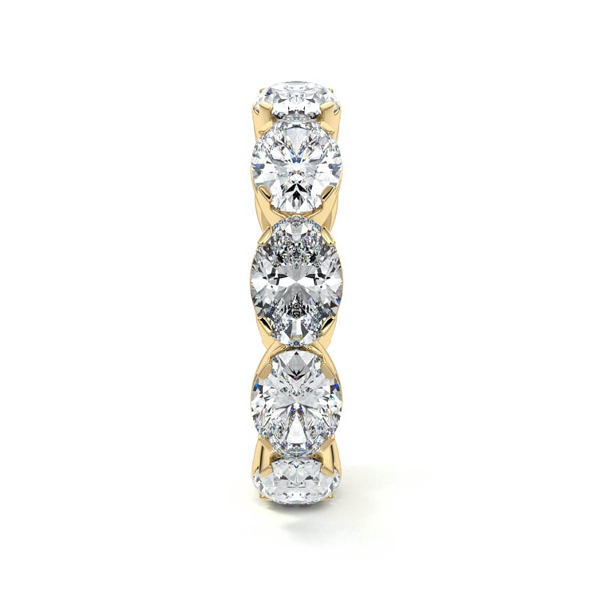 Margot oval lab grown diamond wedding band product detail - Nura Lab NZ