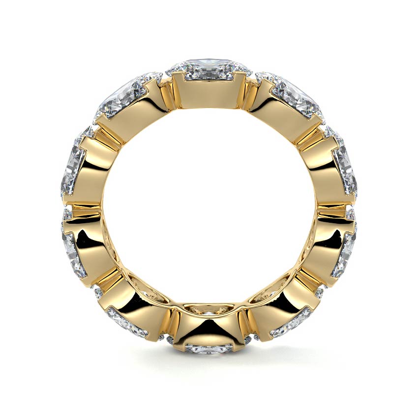 Margot oval lab grown diamond wedding band product detail - Nura Lab NZ