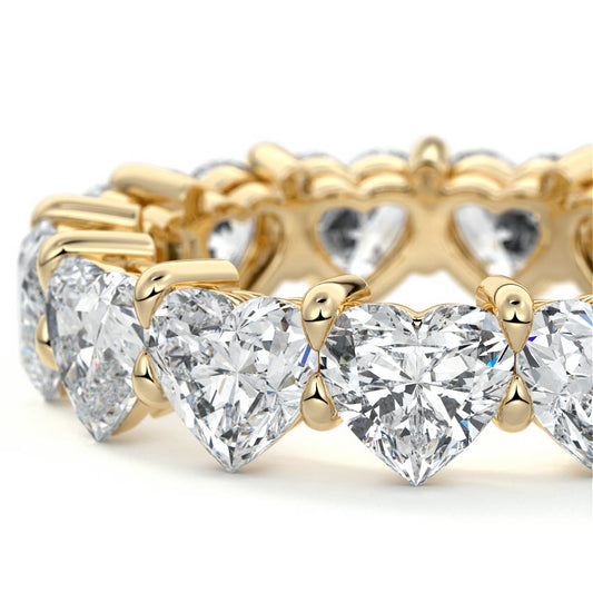 Lucia heart lab grown diamond wedding band product detail - Nura Lab NZ