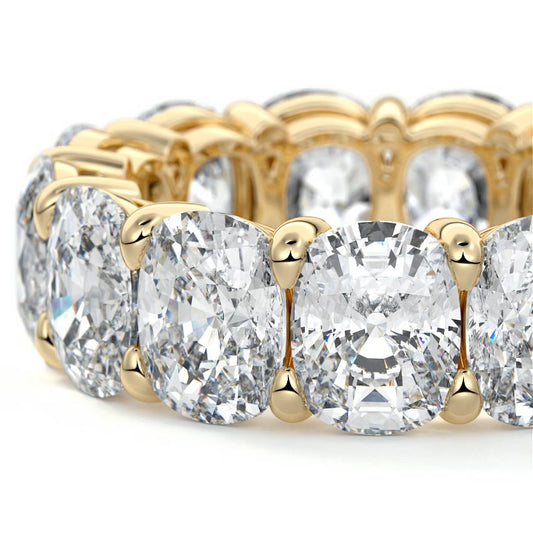Livia cushion lab grown diamond wedding band product detail - Nura Lab NZ
