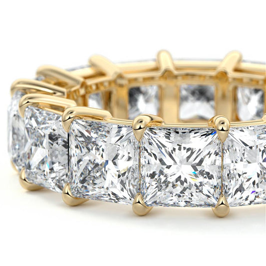 Juliette princess lab grown diamond wedding band product detail - Nura Lab NZ