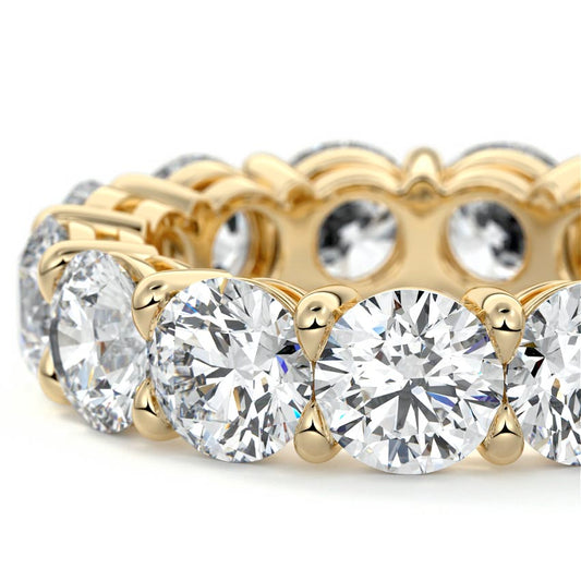 Ines round lab grown diamond wedding band product detail - Nura Lab NZ