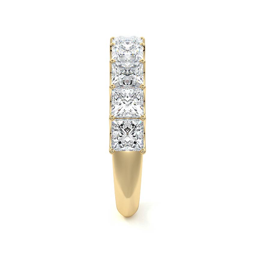 Evelina princess lab grown diamond wedding band product detail - Nura Lab NZ
