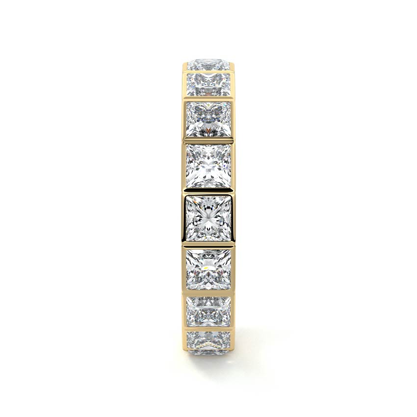 Dahlia princess lab grown diamond wedding band product detail - Nura Lab NZ