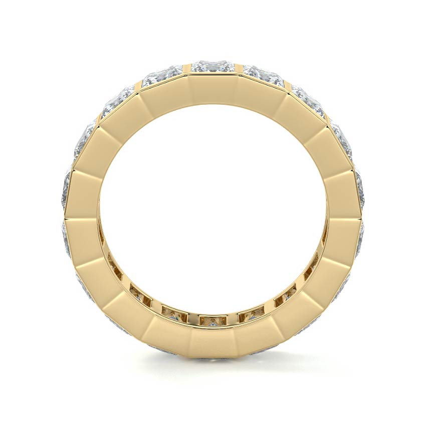 Dahlia princess lab grown diamond wedding band product detail - Nura Lab NZ