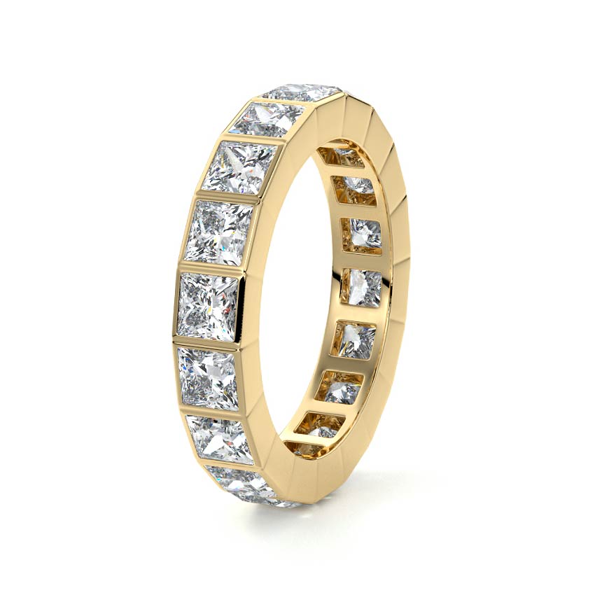 Dahlia princess lab grown diamond wedding band product detail - Nura Lab NZ