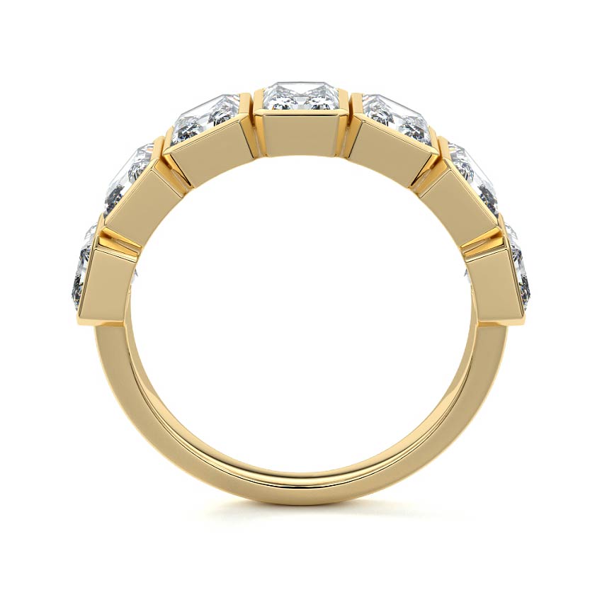 Alessia radiant lab grown diamond wedding band product detail - Nura Lab NZ