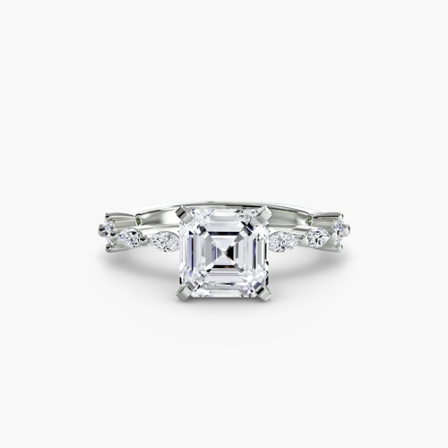 Solitaire with Eternity Pavé.