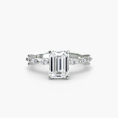 Solitaire with Eternity Pavé.