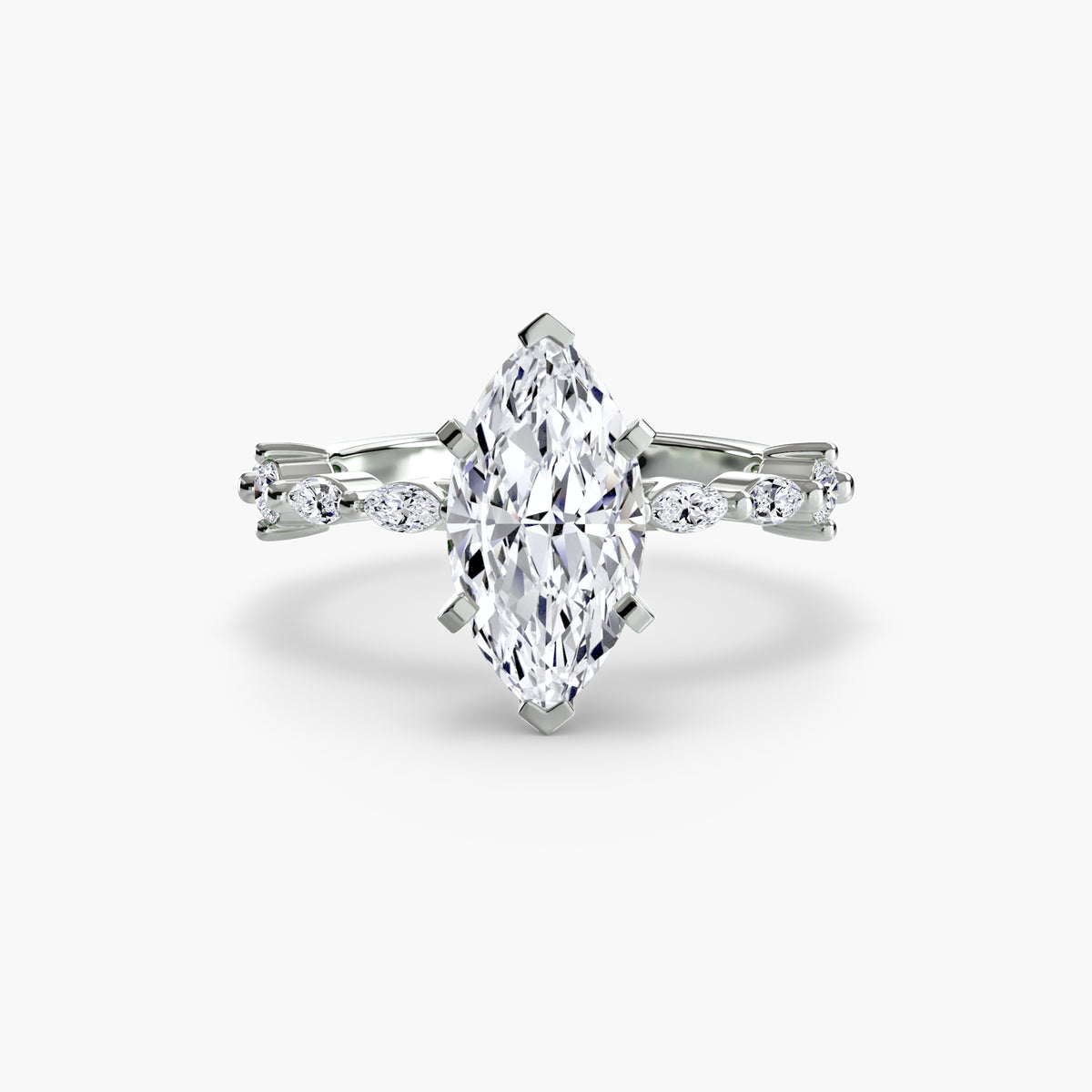 Solitaire with Eternity Pavé.