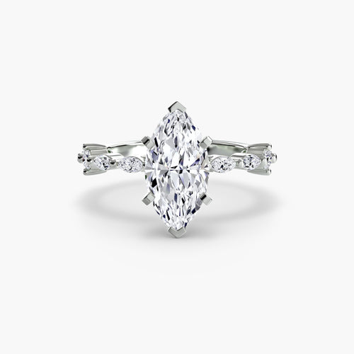 Solitaire with Eternity Pavé.
