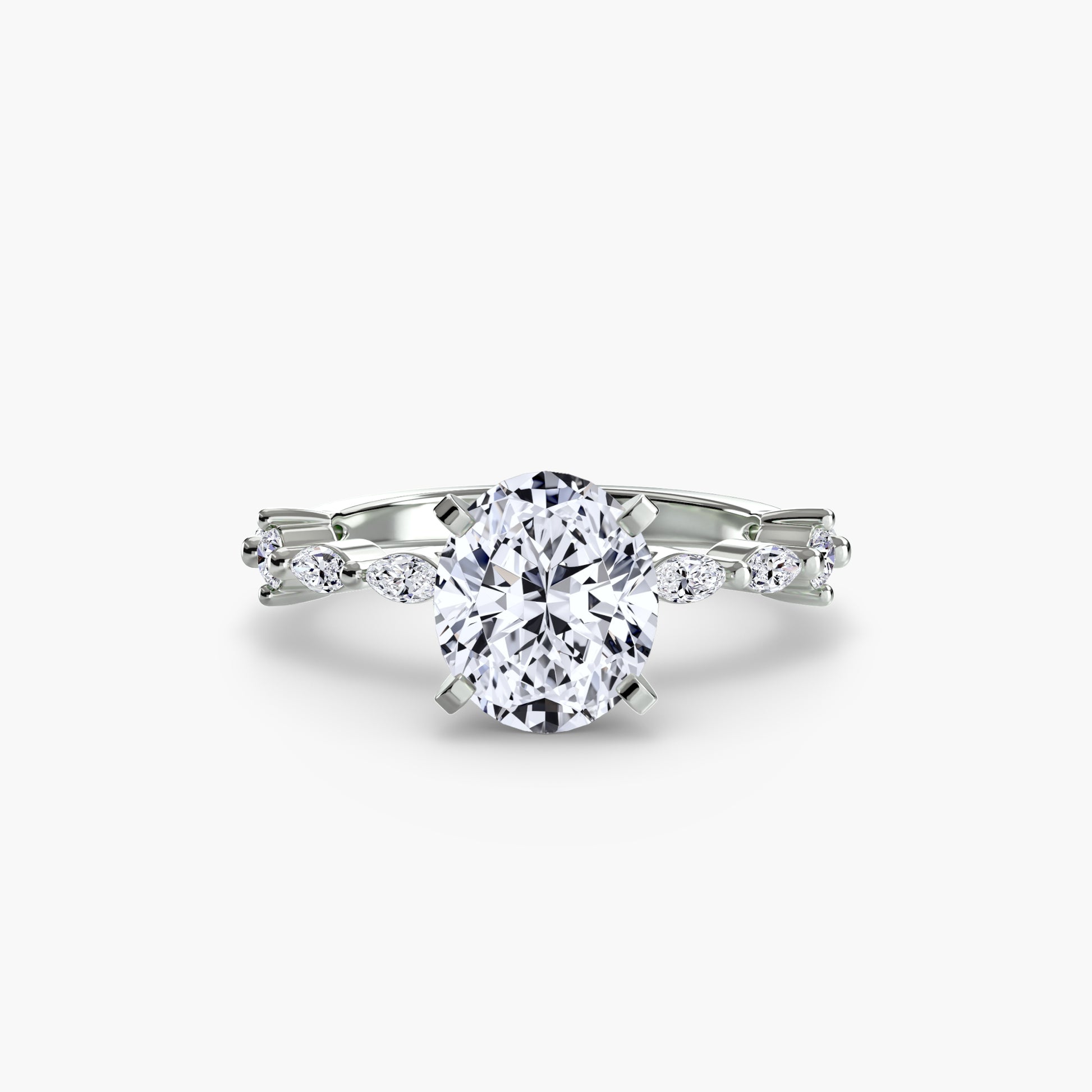 Solitaire with Eternity Pavé.