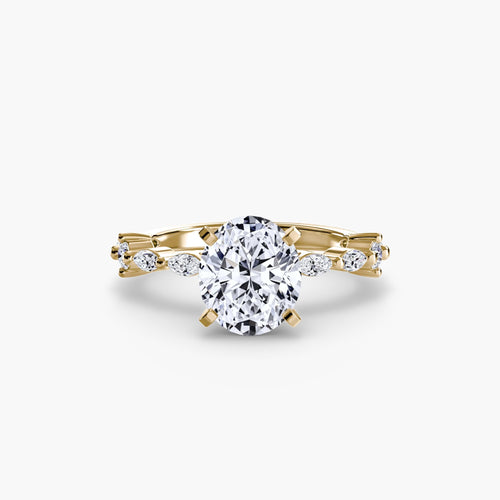 Solitaire with Eternity Pavé.