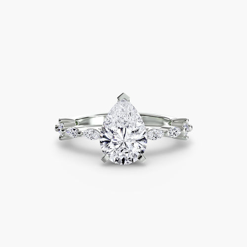 Solitaire with Eternity Pavé.