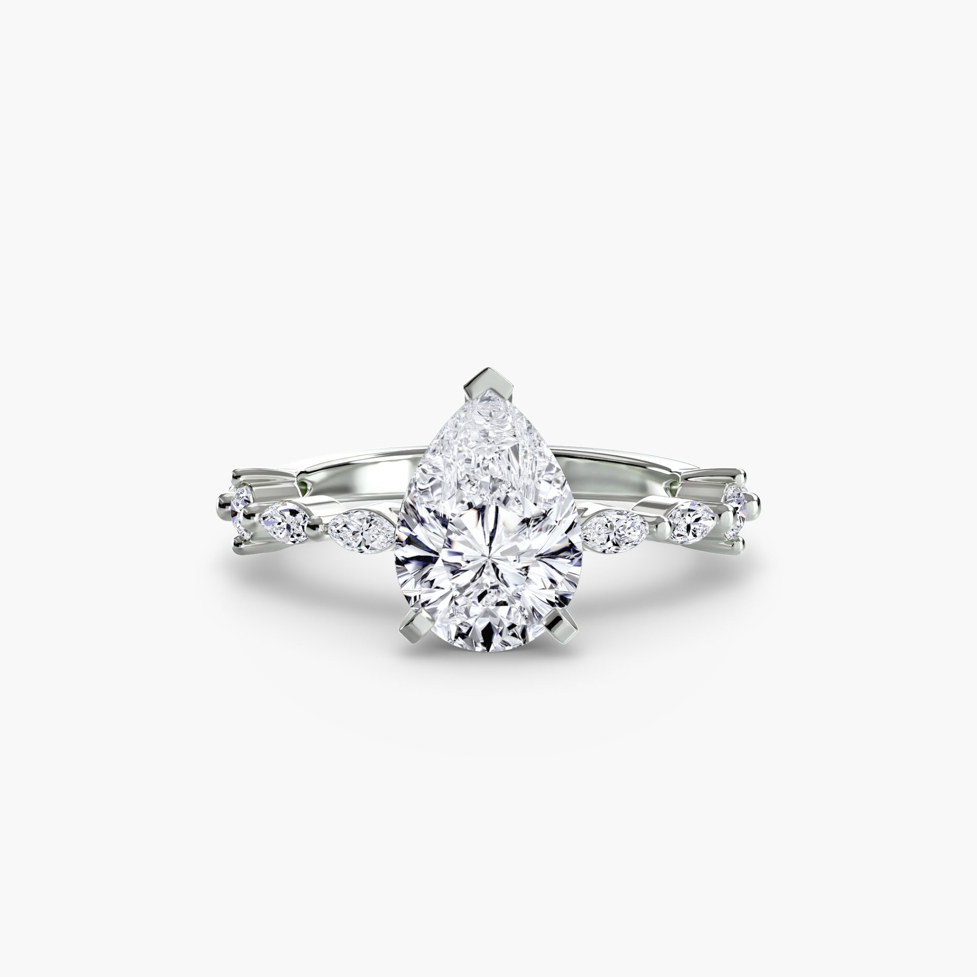 Solitaire with Eternity Pavé.