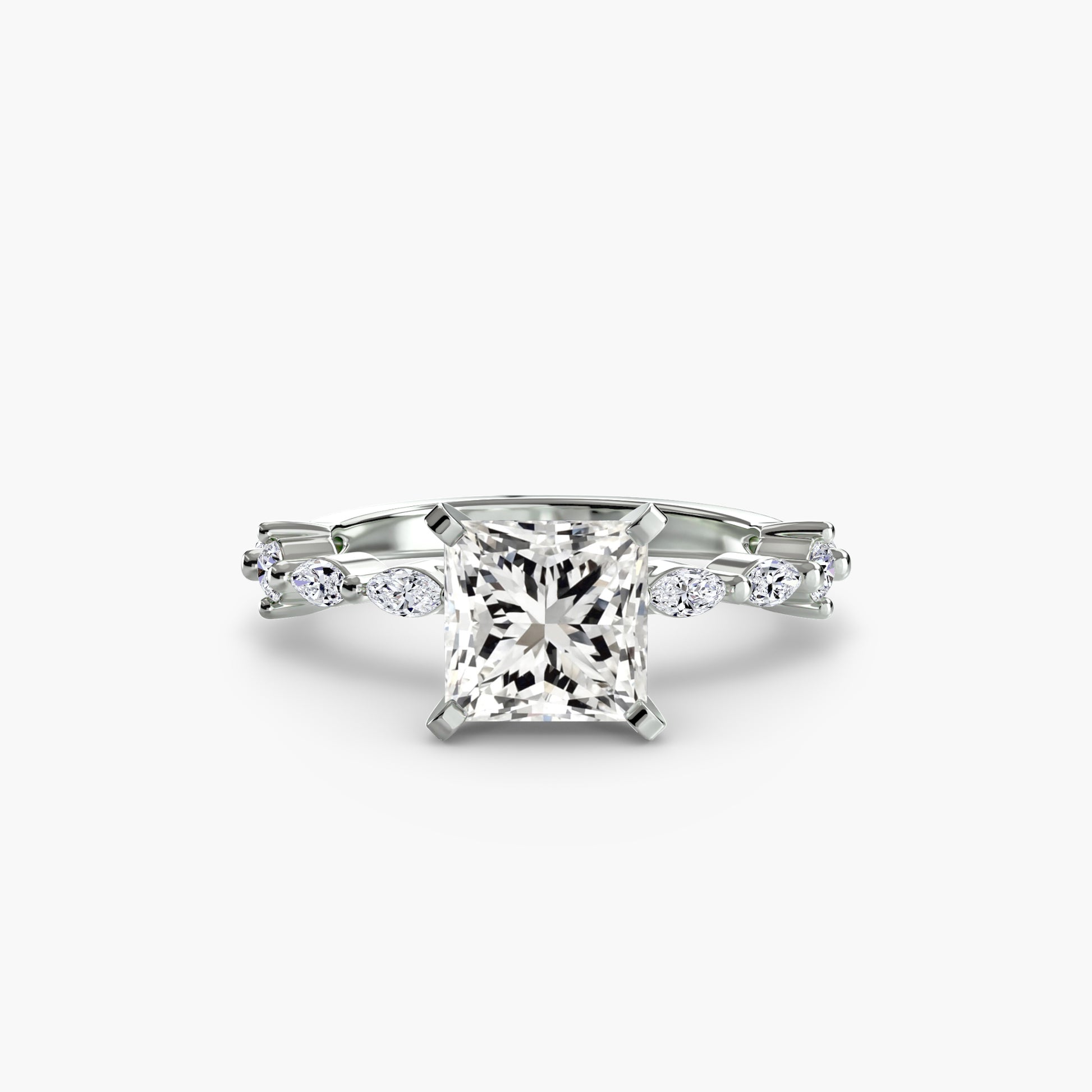 Solitaire with Eternity Pavé.