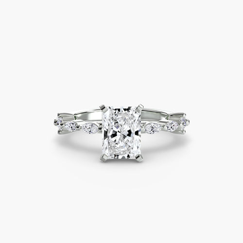 Solitaire with Eternity Pavé.