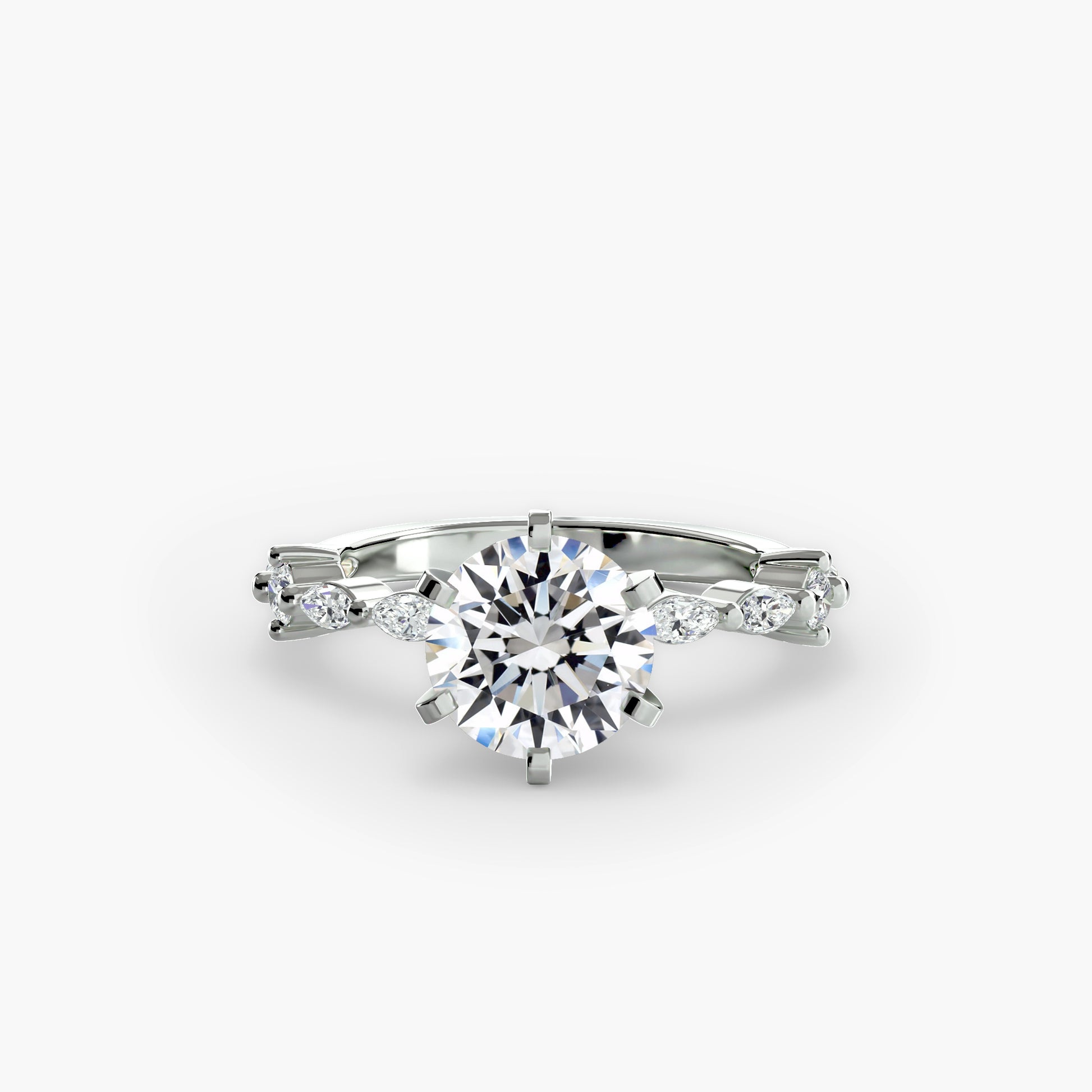 Solitaire with Eternity Pavé.