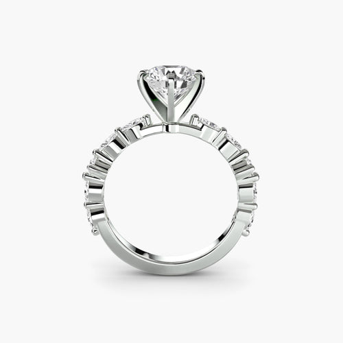 Solitaire with Eternity Pavé.